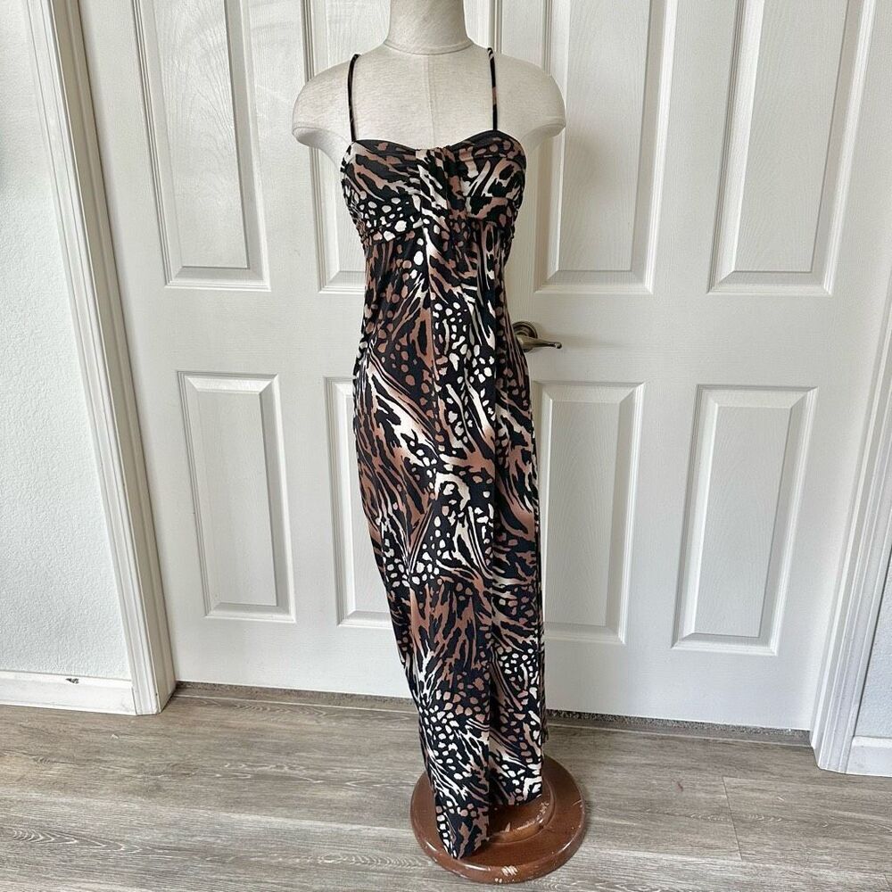 Fever leopard sleeveless maxi dress